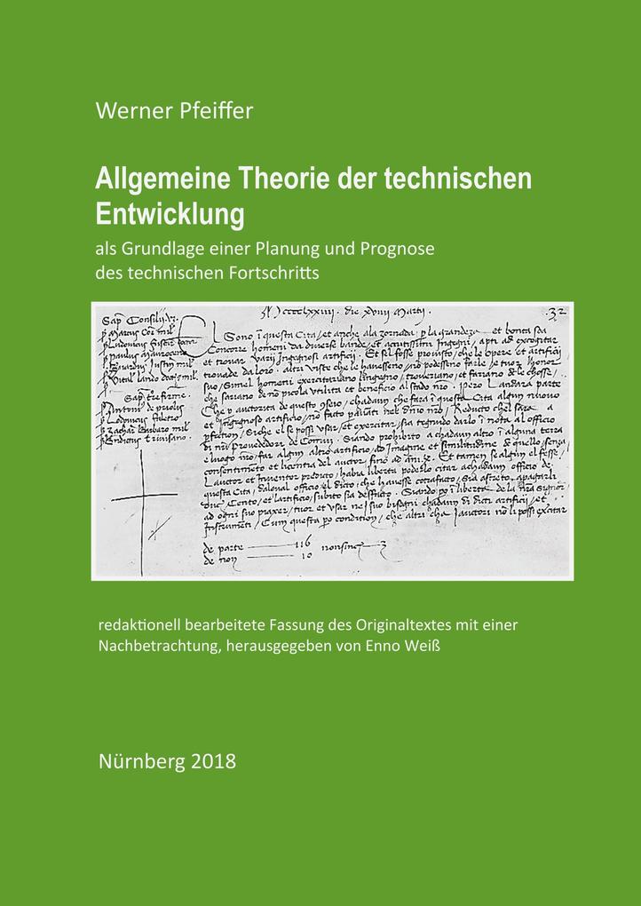 Allgemeine Theorie der technischen Entwicklung
