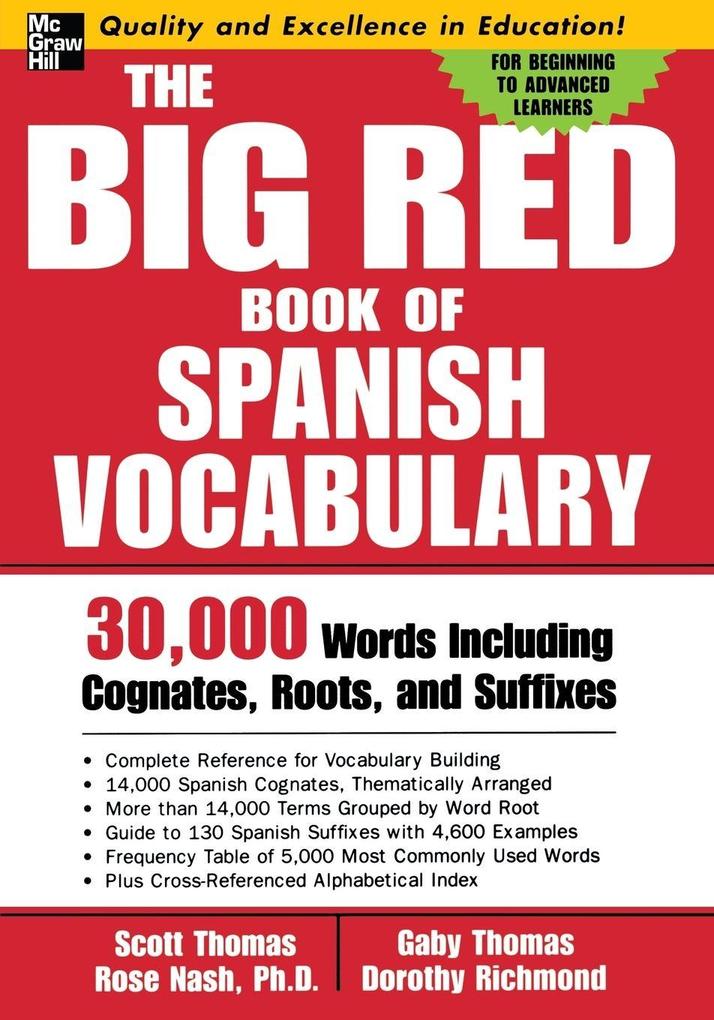 McGraw-Hill Education Big Red Book Of Spanish Voca