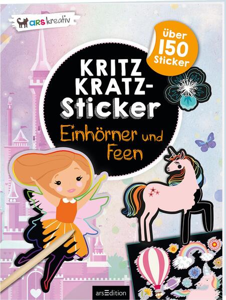 Image of Kritzkratz-Sticker - Einhörner Und Feen, Kartoniert (TB)