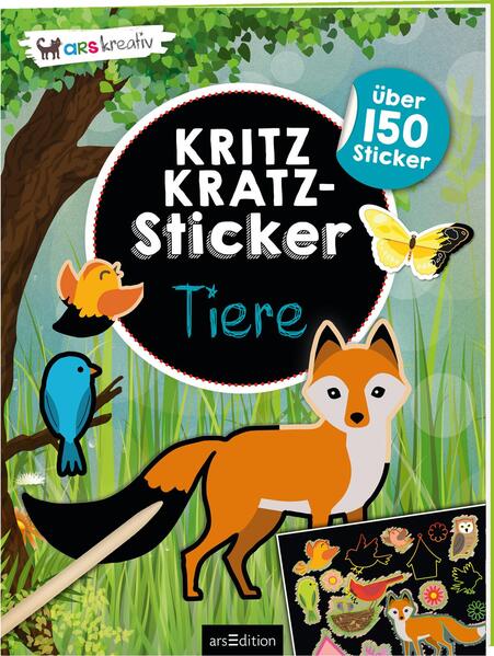 Image of Kritzkratz-Sticker - Tiere, Kartoniert (TB)