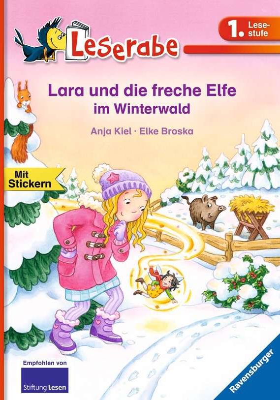 Image of Lara und die freche Elfe im Winterwald - Leserabe 1. Klasse - Erstlesebuch für Kinder ab 6 Jahren