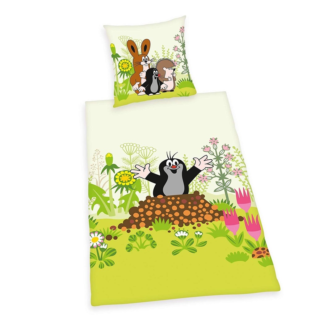 Kinderbettwäsche "Der kleine Maulwurf" 2 Stk. und Freunde