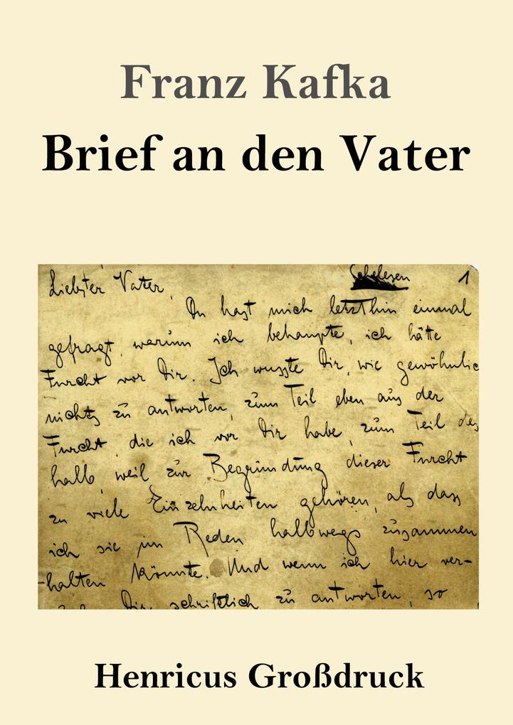 Image of Brief an den Vater (Großdruck)