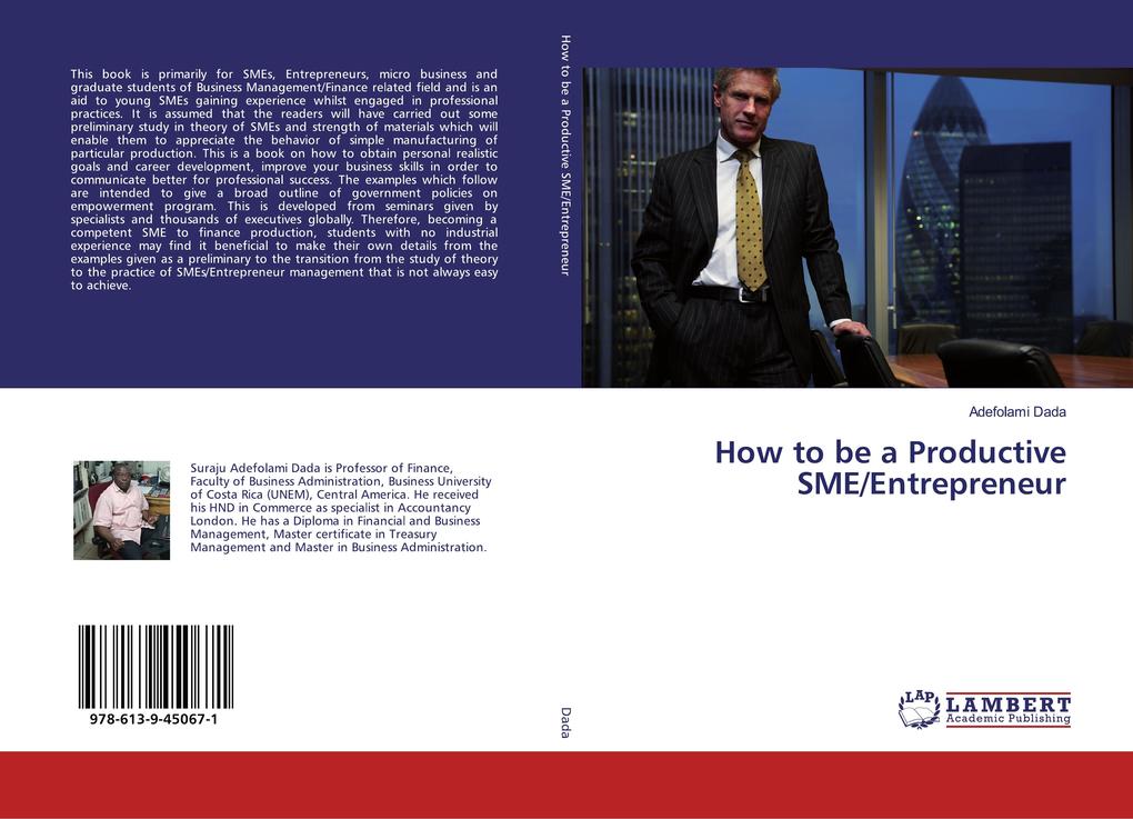 How to be a Productive SME/Entrepreneur - Adefolami Dada
