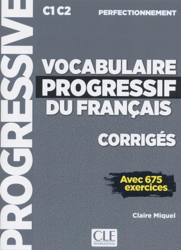 Image of Vocabulaire progressif du français. Corrigés