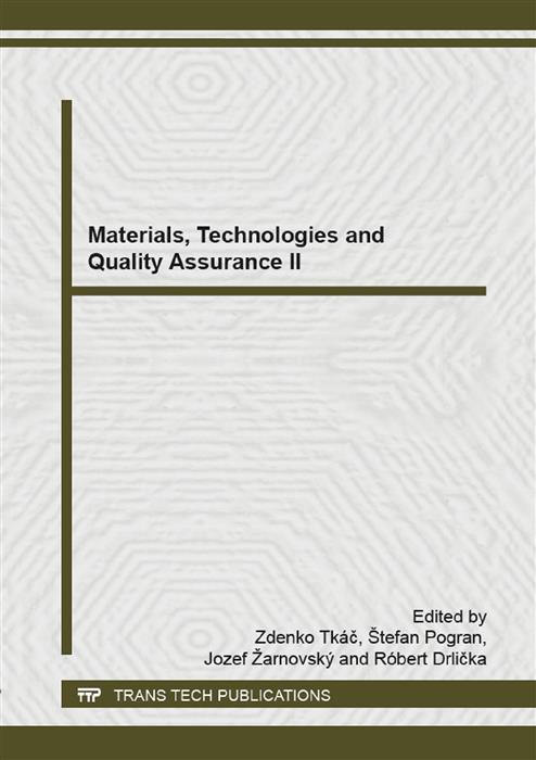 Materials Technologies and Quality Assurance II
