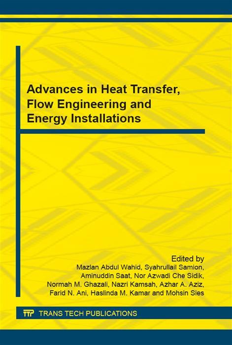 Advances in Heat Transfer Flow Engineering and Energy Installations