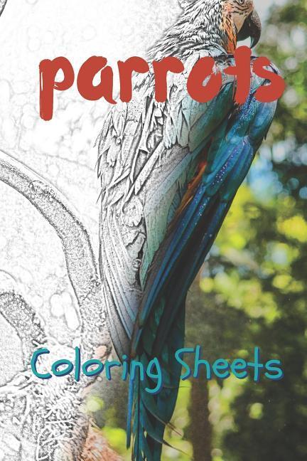 Parrot Coloring Sheets: 30 Parrot Drawings Coloring Sheets Adults Relaxation Coloring Book for Kids for Girls Volume 4