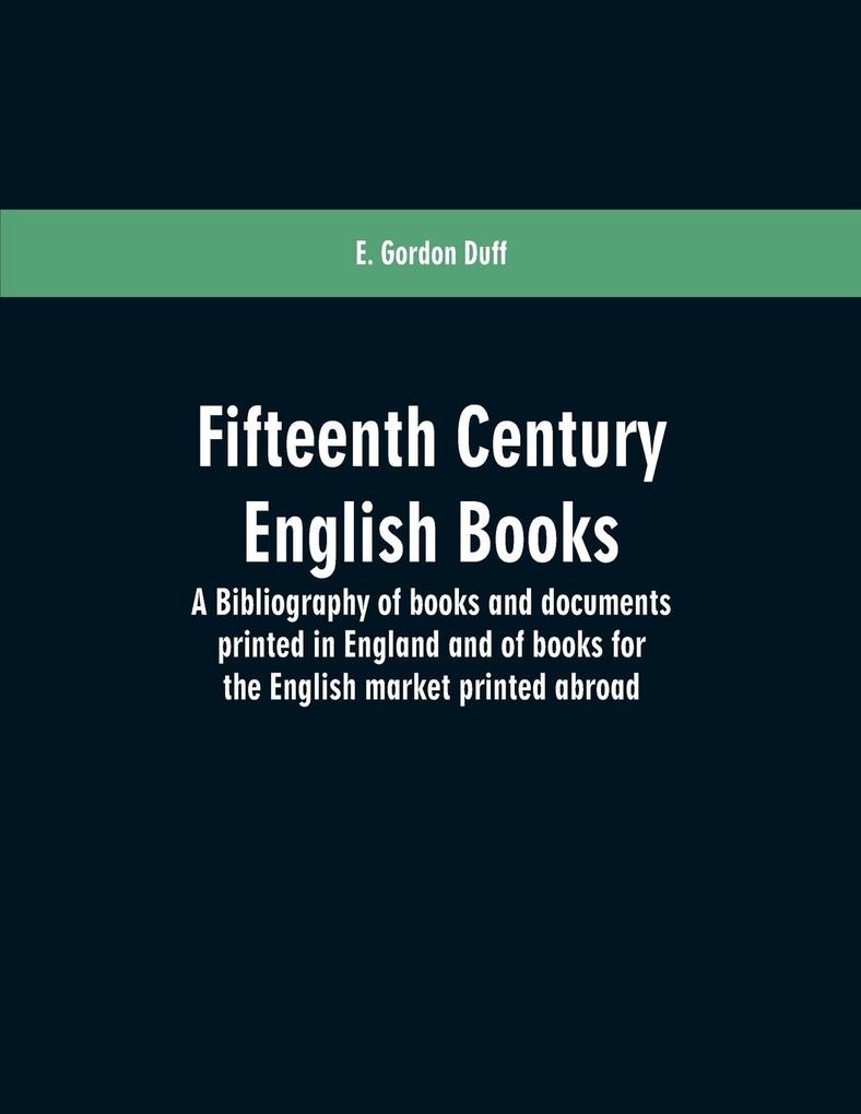 Fifteenth century English books