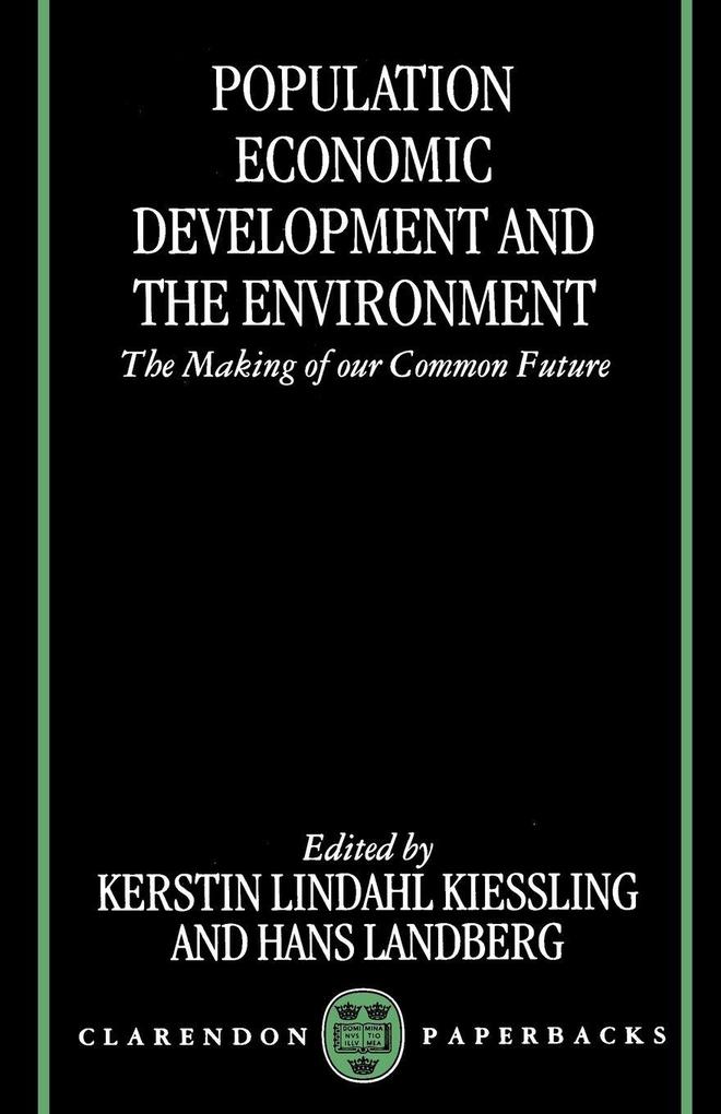 Population Economic Development and the Environment