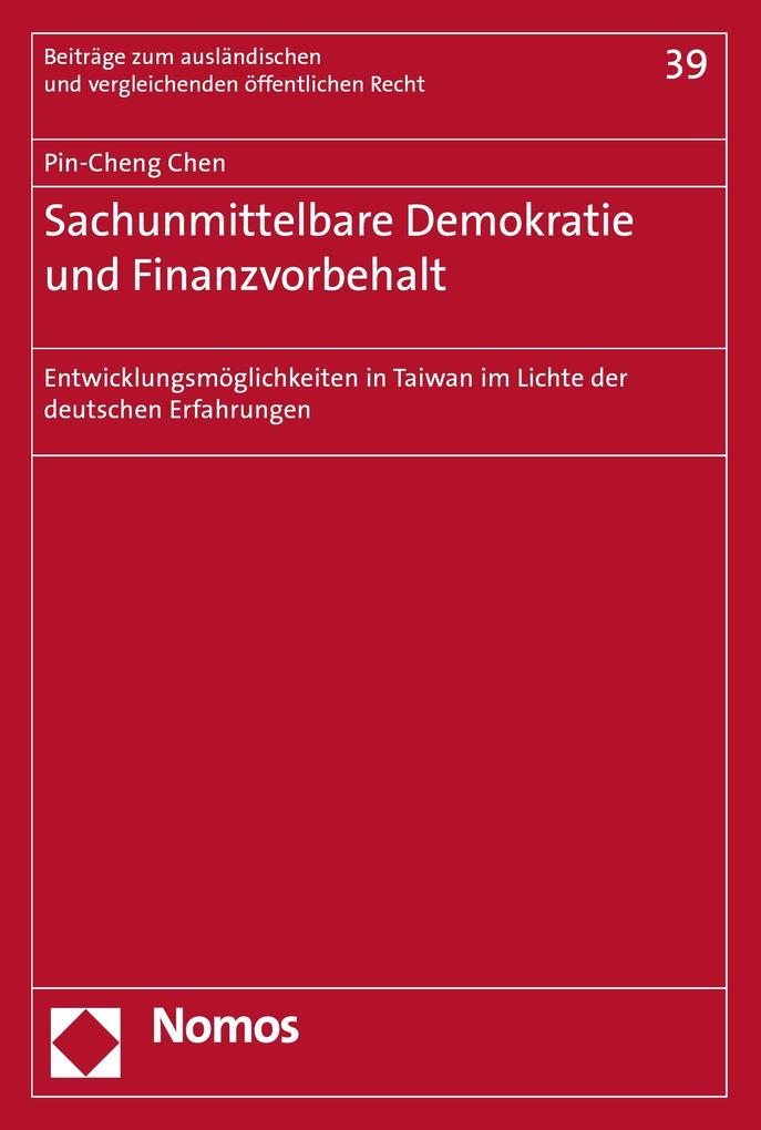 Sachunmittelbare Demokratie und Finanzvorbehalt