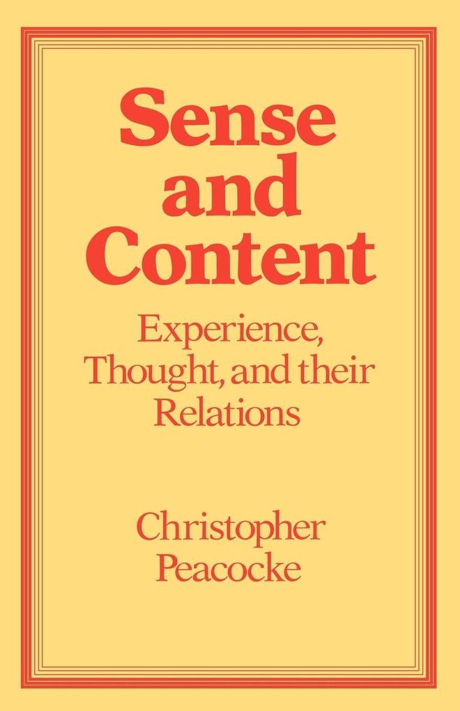 Sense and Content