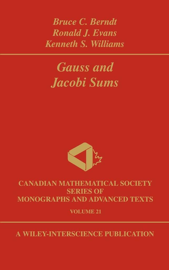 Gauss and Jacobi Sums vol 21