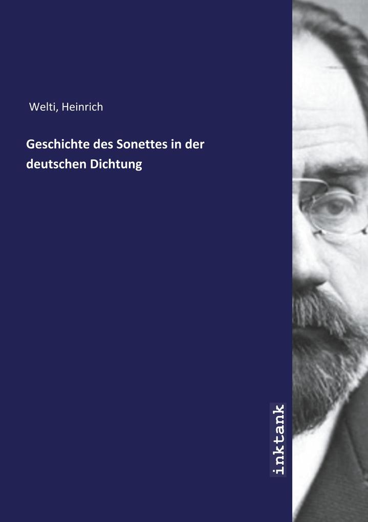 Image of Geschichte des Sonettes in der deutschen Dichtung