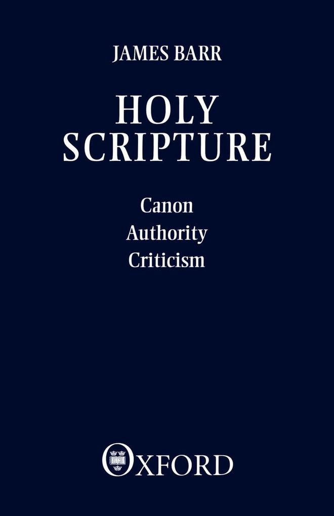 Holy Scripture