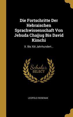 Die Fortschritte Der Hebraischen Sprachwissenschaft Von Jehuda Chajjug Bis David Kimchi: X. Bis XIII Jahrhundert...