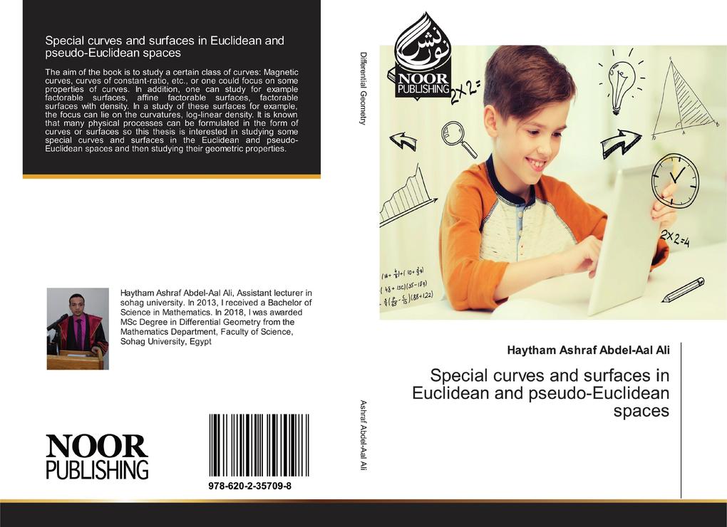 Special curves and surfaces in Euclidean and pseudo-Euclidean spaces