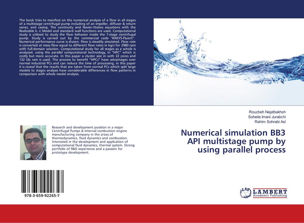 Numerical simulation BB3 API multistage pump by using parallel process