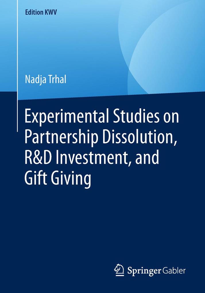 Experimental Studies on Partnership Dissolution R&D Investment and Gift Giving