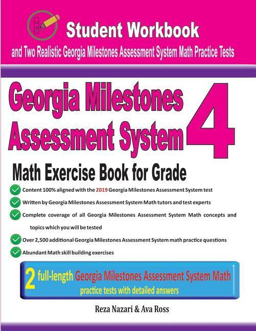 Georgia Milestones Assessment System Math Exercise Book for Grade 4