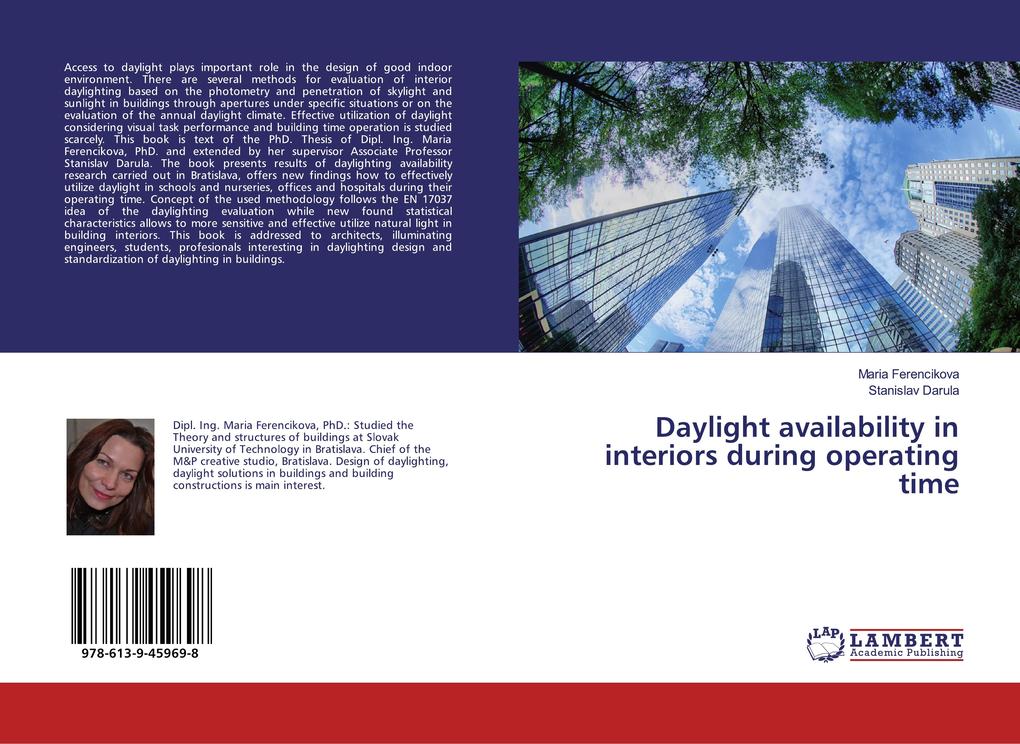 Daylight availability in interiors during operating time