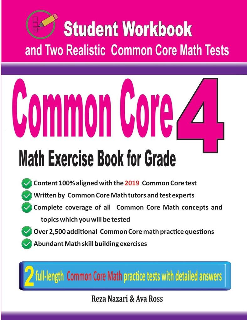 Common Core Math Exercise Book for Grade 4