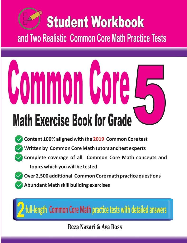 Common Core Math Exercise Book for Grade 5