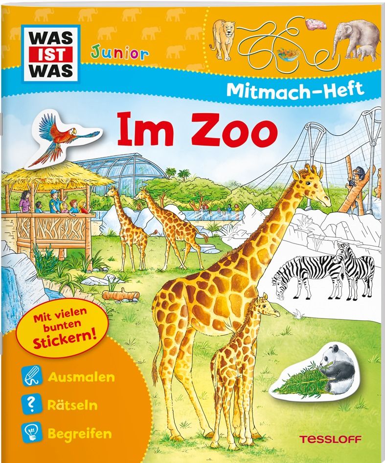 Image of WAS IST WAS Junior Mitmach-Heft Zoo