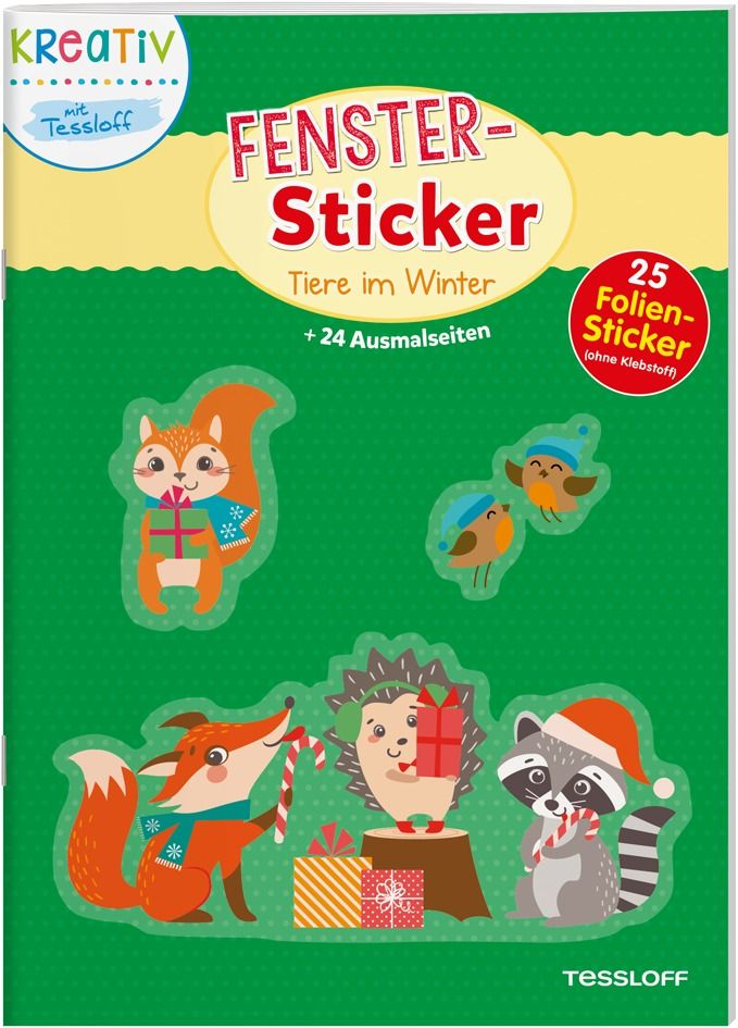 Image of Fenster-Sticker Tiere im Winter
