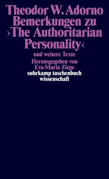 Bemerkungen zu >The Authoritarian Personality