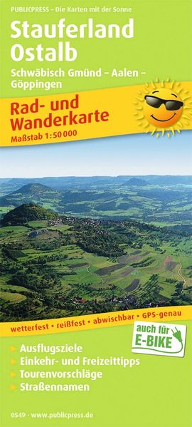 Stauferland Ostalb Schwäbisch Gmünd - Aalen - Göppingen 1:50 000