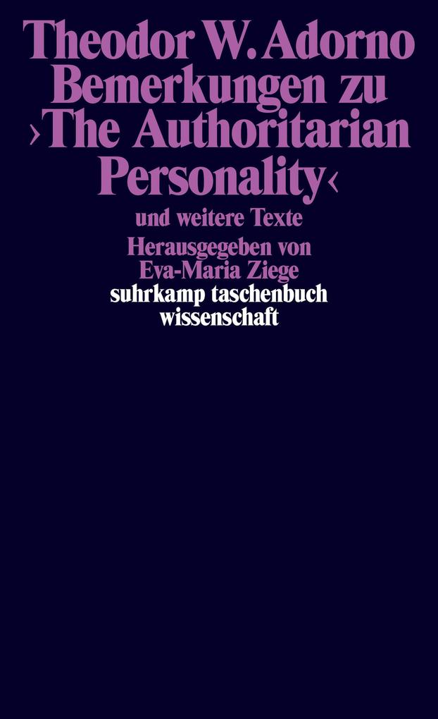 Bemerkungen zu >The Authoritarian Personality