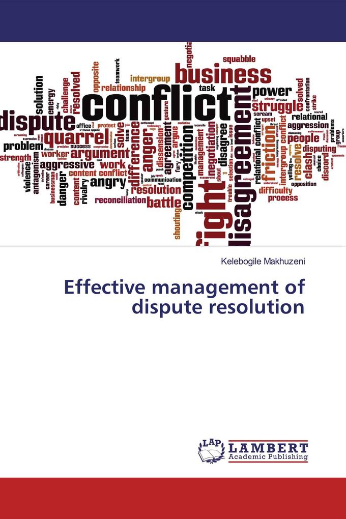 Effective management of dispute resolution