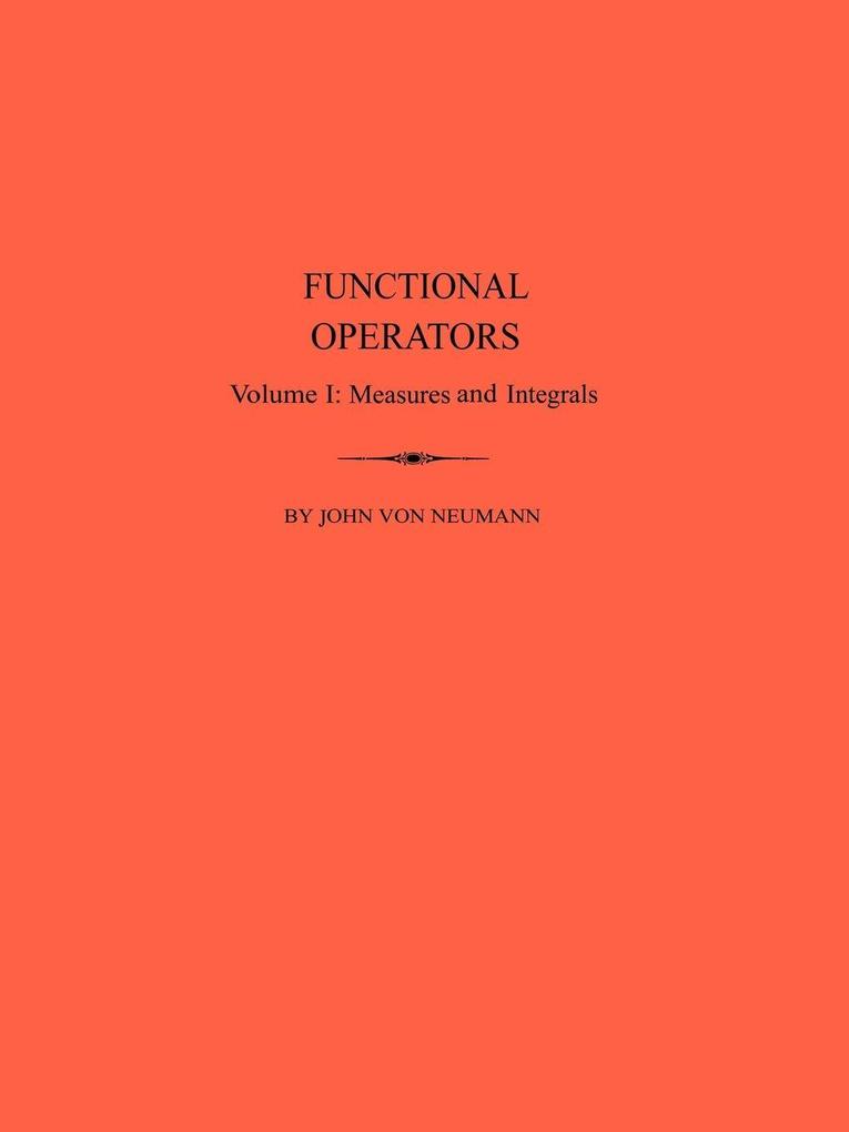 Functional Operators Volume 1