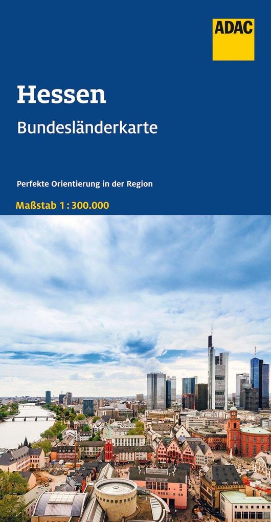 ADAC BundesländerKarte Deutschland Blatt 7 Hessen 1:300 000