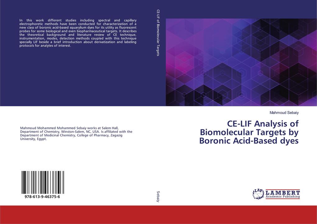 CE-LIF Analysis of Biomolecular Targets by Boronic Acid-Based dyes