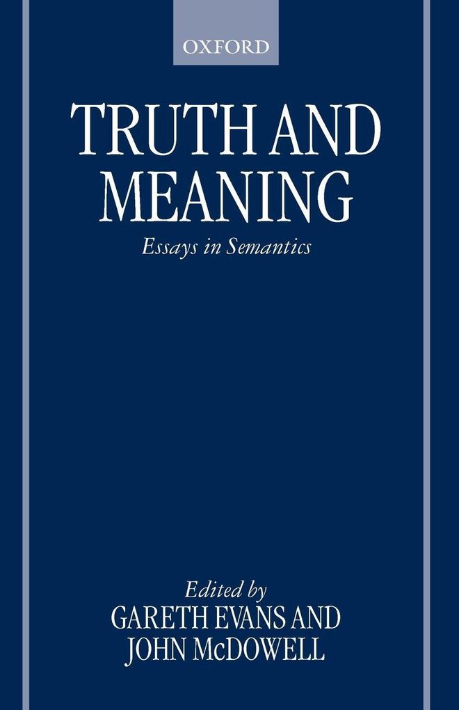 Truth and Meaning
