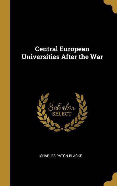Central European Universities After the War