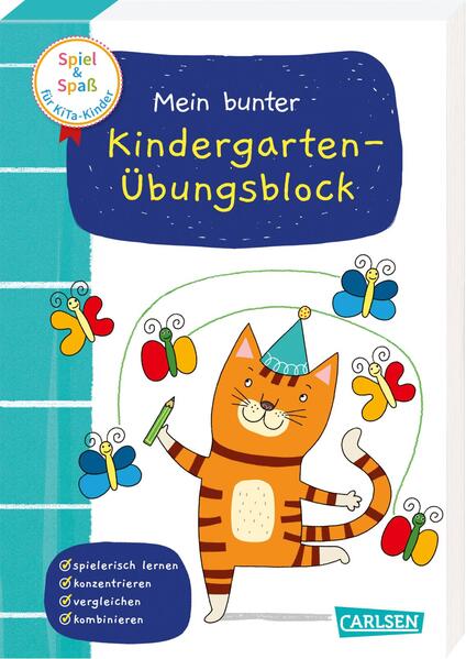 Image of Spiel+Spaß für KiTa-Kinder: Mein bunter Kindergarten-Übungsblock