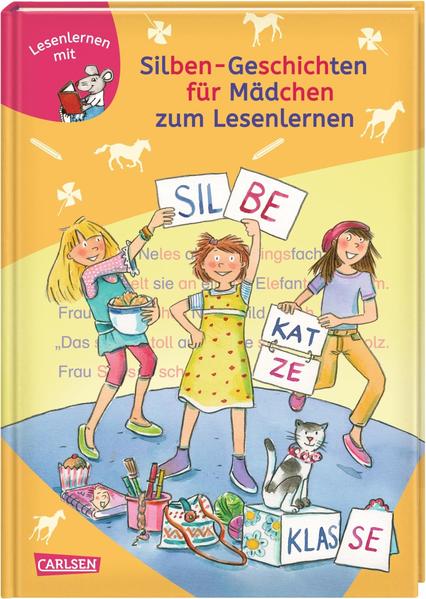 Image of LESEMAUS zum Lesenlernen Sammelbände: Silben-Geschichten für Mädchen zum Lesenlernen