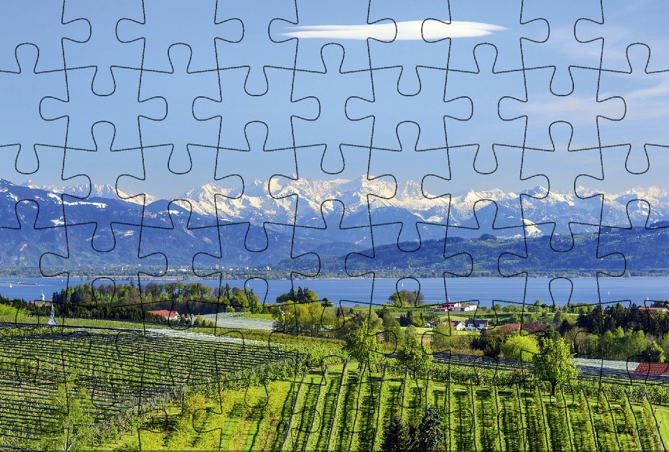 Puzzle-Postkarte Bodensee 3