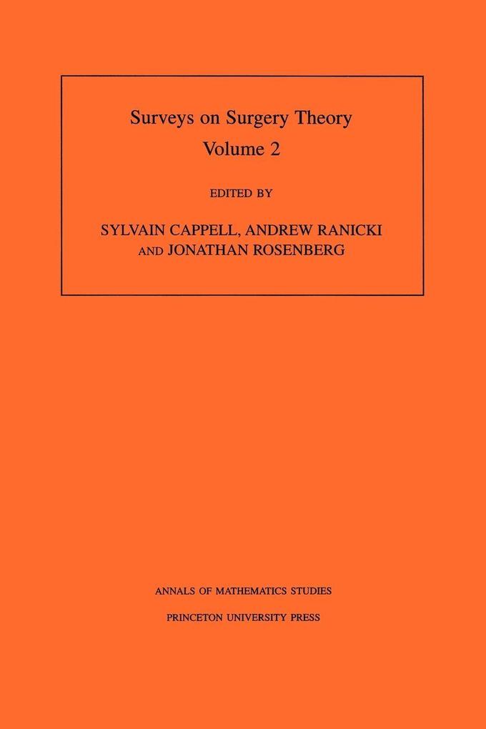 Surveys on Surgery Theory Volume 2