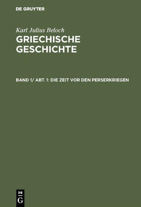 Die Zeit vor den Perserkriegen