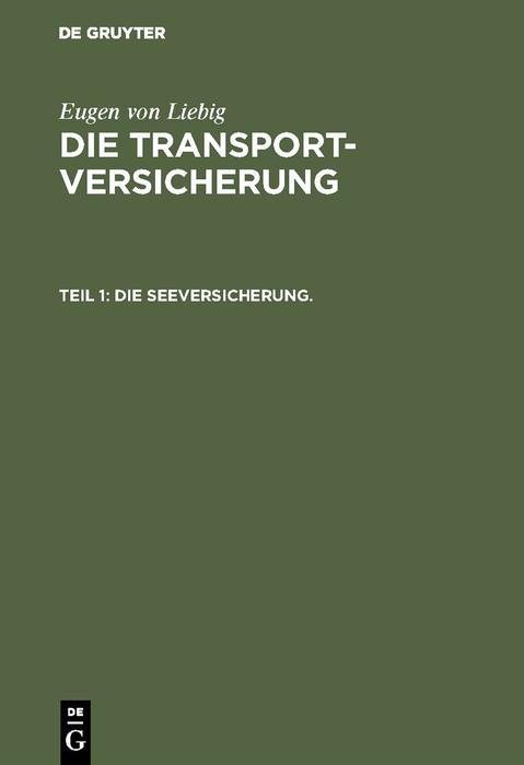 Die Seeversicherung.