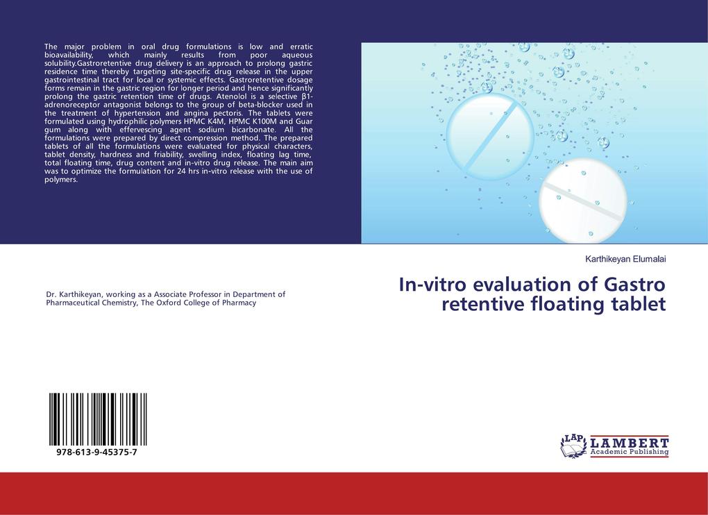 In-vitro evaluation of Gastro retentive floating tablet