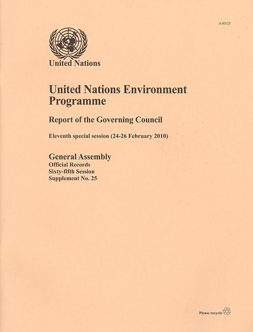 United Nations Environment Programme Report of the Governing Council