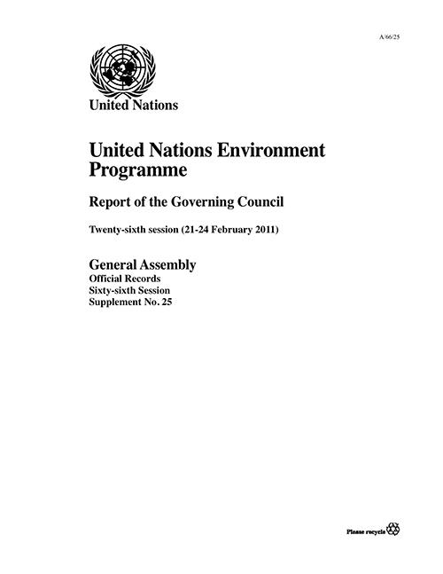 United Nations Environment Programme Report of the Governing Council