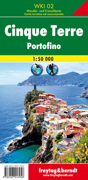 Freytag & Berndt Wander- Rad- und Freizeitkarte Cinque Terre - Portofino Wanderkarte 1:50.000 WKI