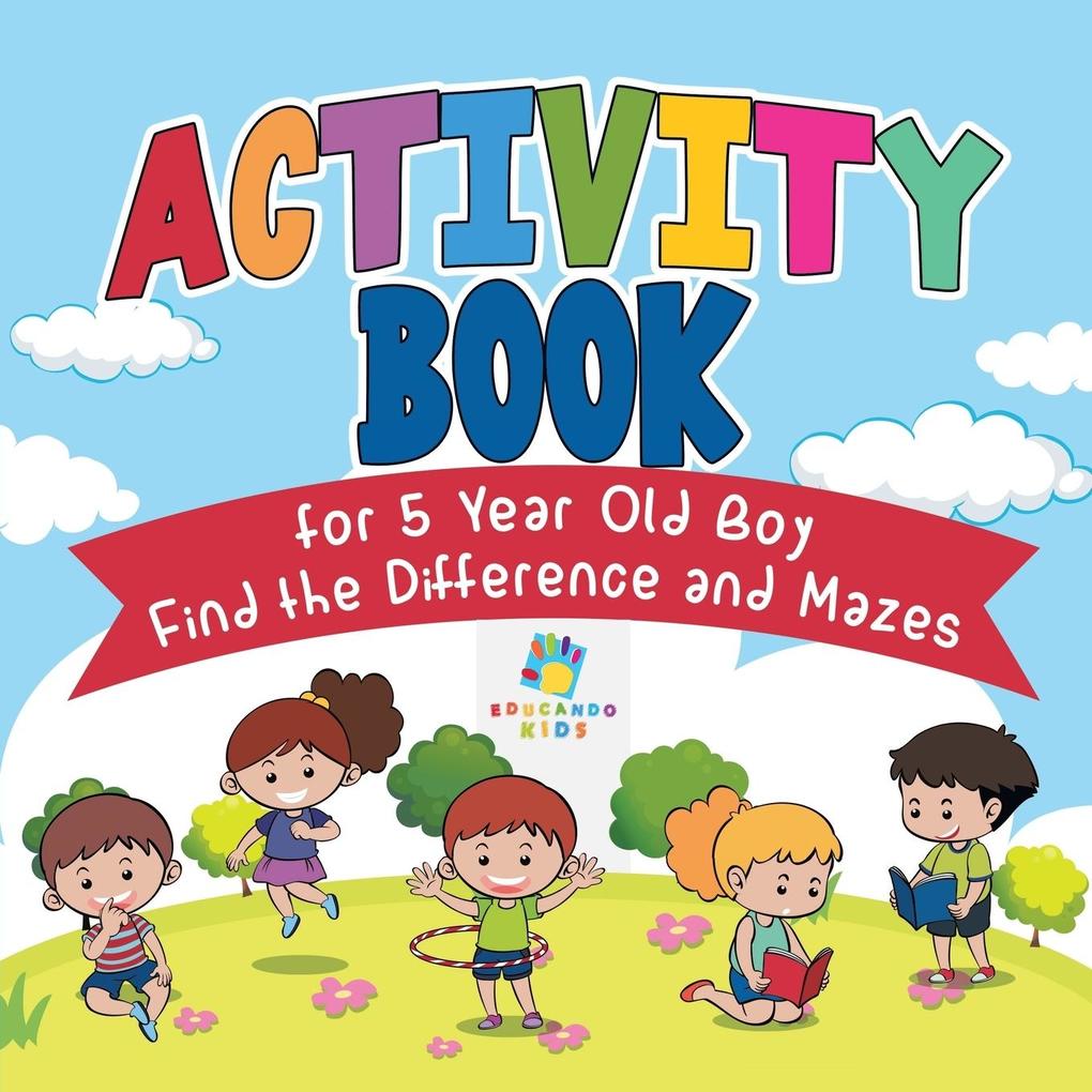 Image of Activity Book for 5 Year Old Boy | Find the Difference and Mazes