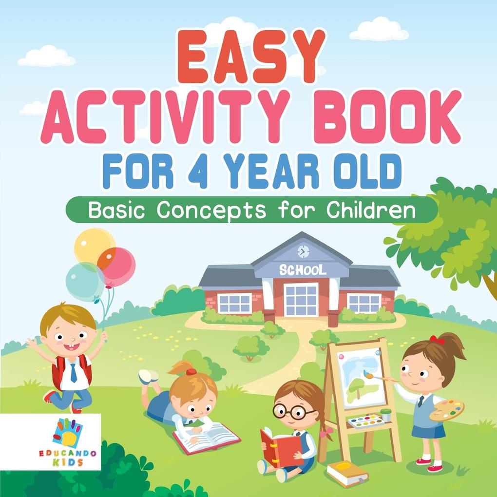 Easy Activity Book for 4 Year Old | Basic Concepts for Children